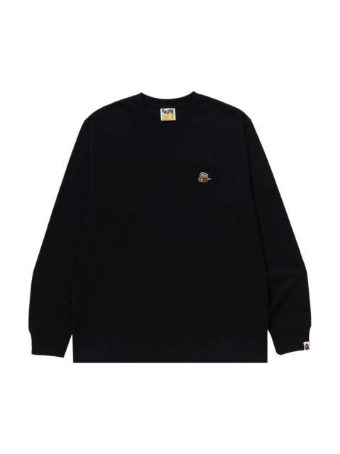 BAPE Bee One Point Long-Sleeve Tee 'Black'