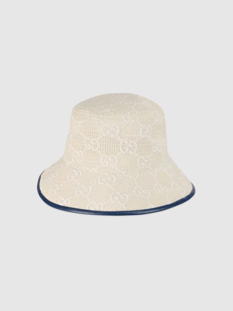 GUCCI GG embroidered cotton bucket hat