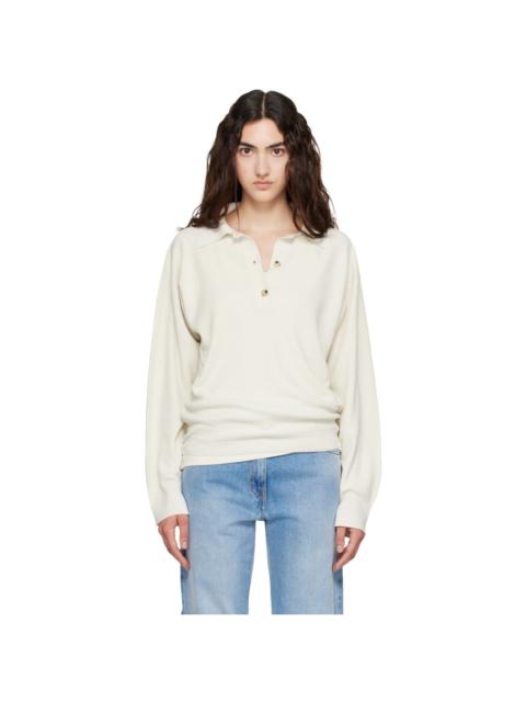 Calvin Klein Collection Off-White Helga Polo