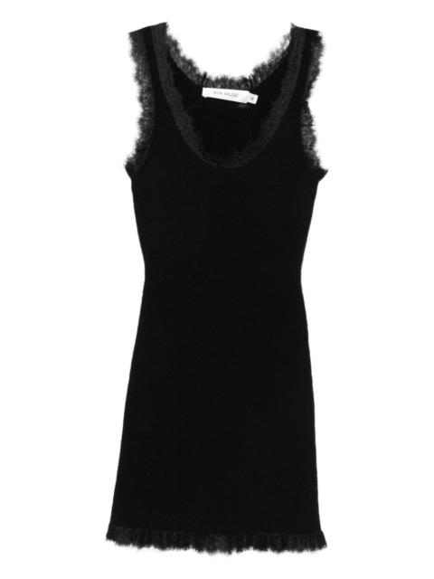 AYA MUSE lace-trim mini dress