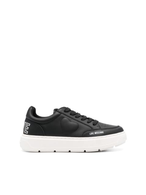 Moschino low-top leather sneakers