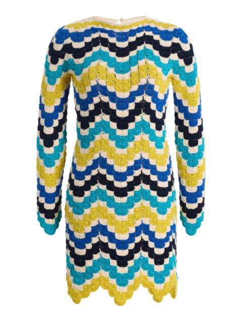 ESCVDO Exclusive Victoria Cotton Mini Dress blue