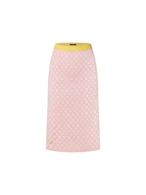 Louis Vuitton Pastel Monogram Knit Tube Skirt