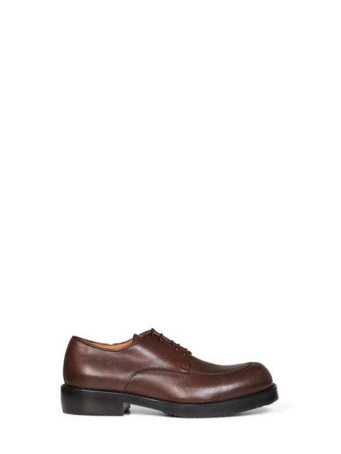 Dries Van Noten Dark brown leather classic Derby shoes