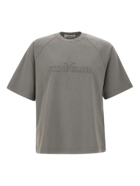 Stone Island logo-patch raglan-sleeve T-shirt