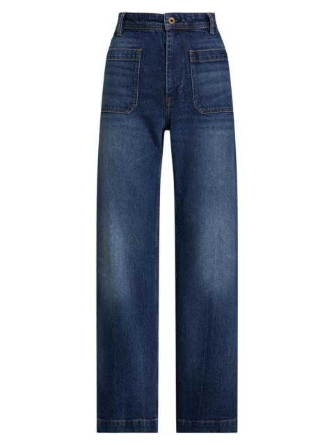 Polo Ralph Lauren Women's Faded Straight-Leg Jeans - Candaze Wash