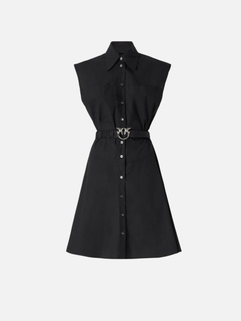 PINKO SHIRT DRESS WITH LOVE BIRDS BELT