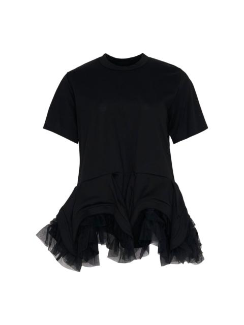 Noir Kei Ninomiya Layered Ruffle Peplum Tee