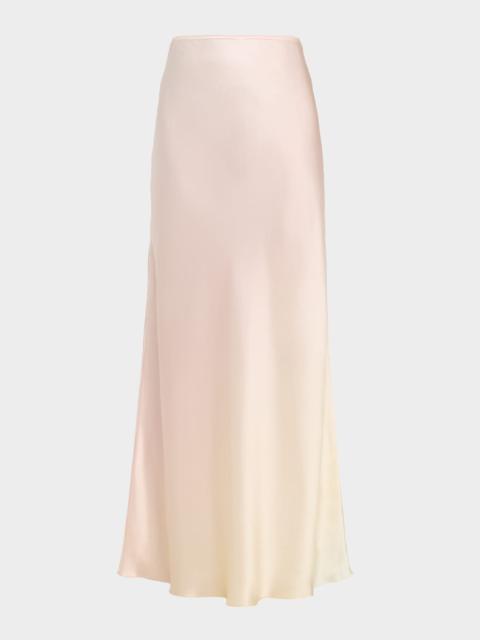 SABLYN Grace Scallop-Trim Silk Maxi Skirt
