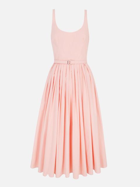 EMILIA WICKSTEAD Eglantine Dress in Light Pink Cotton Popclan