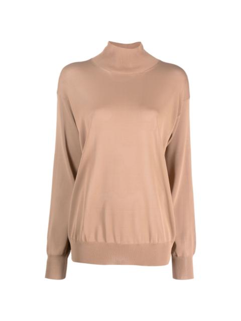 KHAITE The Paco knitted crepe jumper