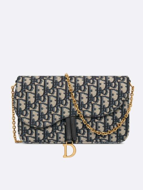 Dior Saddle Pouch with Chain