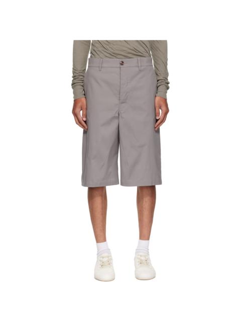 Rick Owens Gray Tower Work Shorts