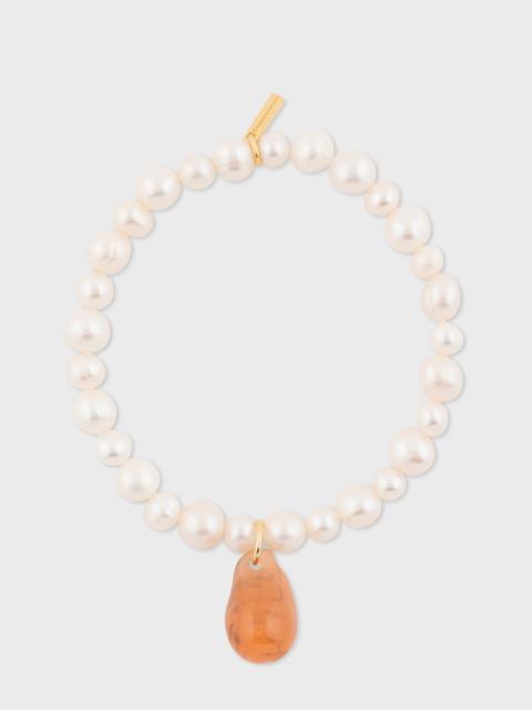 Paul Smith Pearl & Bio Resin Bracelet by Completedworks