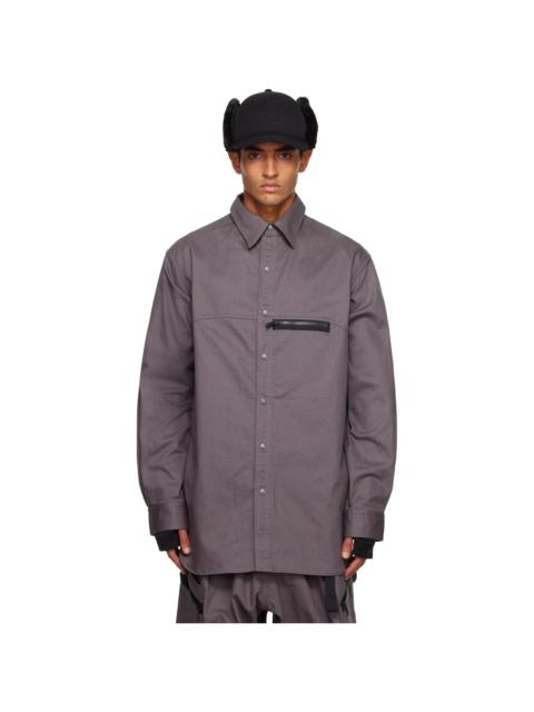 Y-3 Gray Twill Shirt