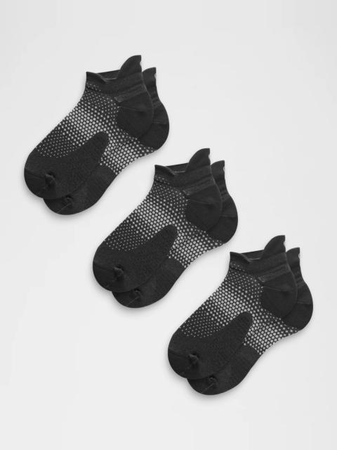 lululemon Men's MacroPillow Tab Running Socks Medium Cushioning *3 Pack