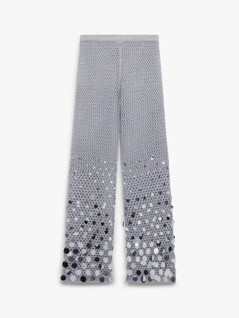 CASABLANCA Silver Crochet Mirror Trousers | Casablanca Paris