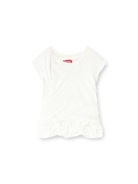 Diesel RUCKED-UP TANK TOP IN DOUBLE-LAYER JERSEY