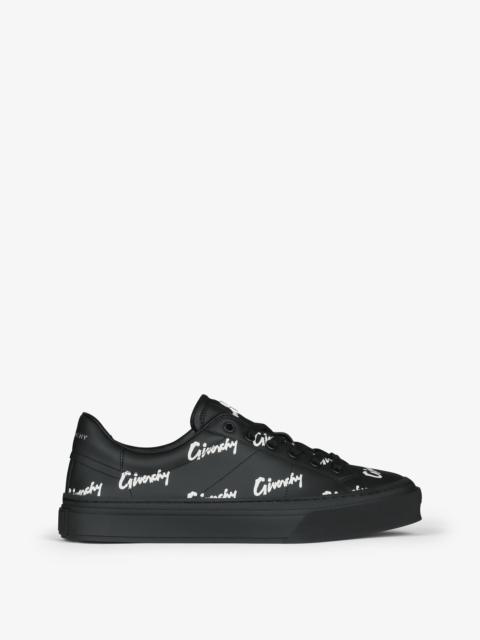 CITY SPORT SNEAKERS IN ALL-OVER GIVENCHY PRINTED LEATHER