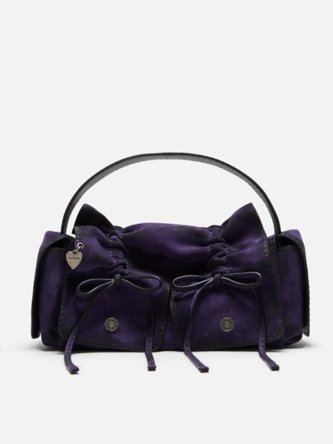 Acne Studios Multipocket suede shoulder bag - Violet purple