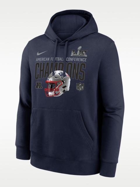 New England Patriots 2026 AFC Champions Glory Shield Men's Nike NFL Pullover Hoodie