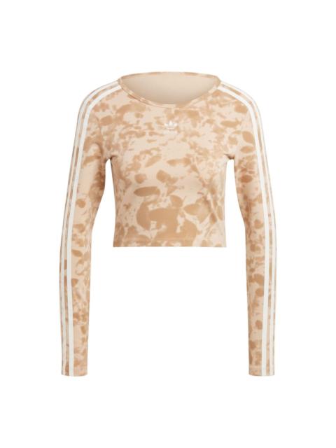 adidas Originals (WMNS) adidas 3-Stripes Crop Top Asia Sizing 'Magic Beige' IY0780
