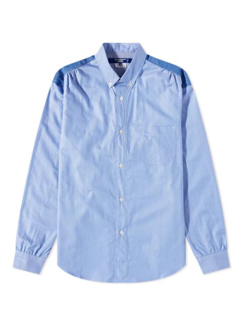 Junya Watanabe MAN Junya Watanabe MAN Cotton Broadstripe Mix Panel Shirt