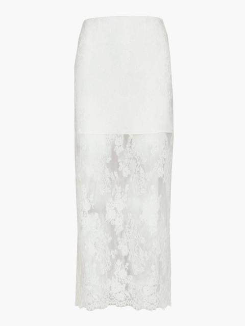 Hill House Home The Olympia Skirt - White Magnolia Lace
