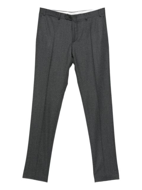 Canali pressed-crease trousers