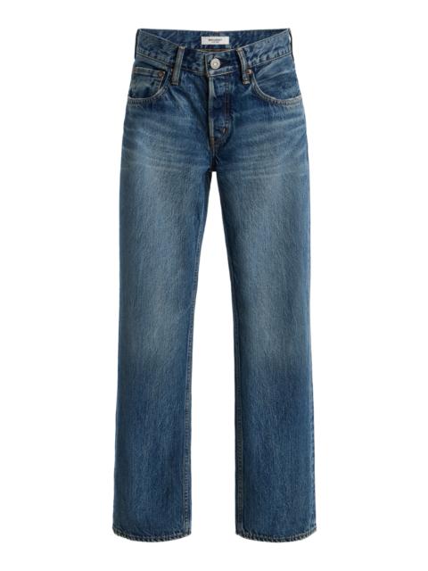 MOUSSY VINTAGE Clinton Rigid Low-Rise Straight-Leg Jeans