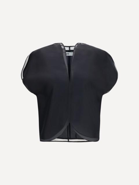 KHAITE Briar silk organza Top