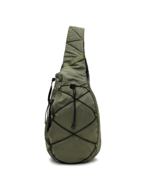 C.P. Company Green Nylon B Crossbody Bag