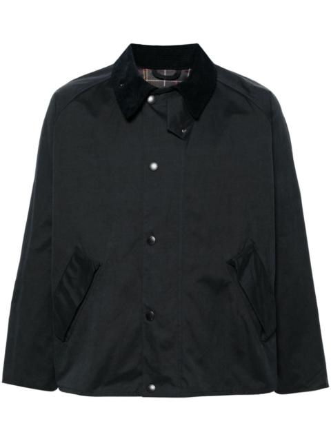 Barbour 운송업자 압박 stud 셔츠 재킷