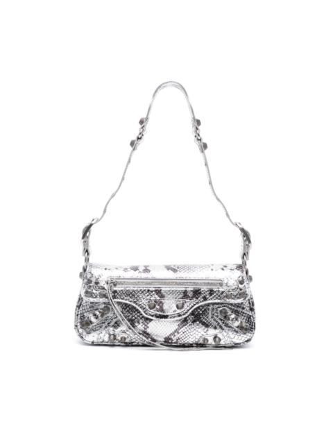 Women's Le Cagole Xs Shoulder Bag With Safety Pins in Optic White