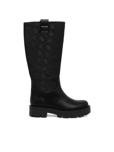 GUESS USA Yannis 4G logo-pattern boot