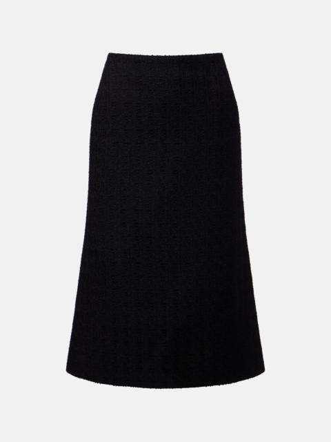 Alexander McQueen Wool and mohair midi skirt