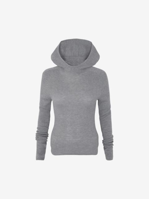 The Frankie Shop Danae Hooded Knit Top - Grey