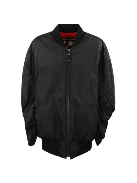 drop-shoulder bomber jacket