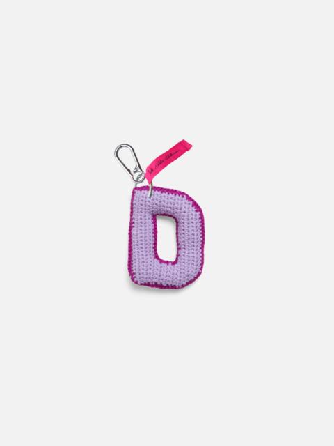The Elder Statesman CROCHET LETTER KEYCHAIN CHARM