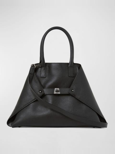 AKRIS Ai Small Leather Top-Handle Bag