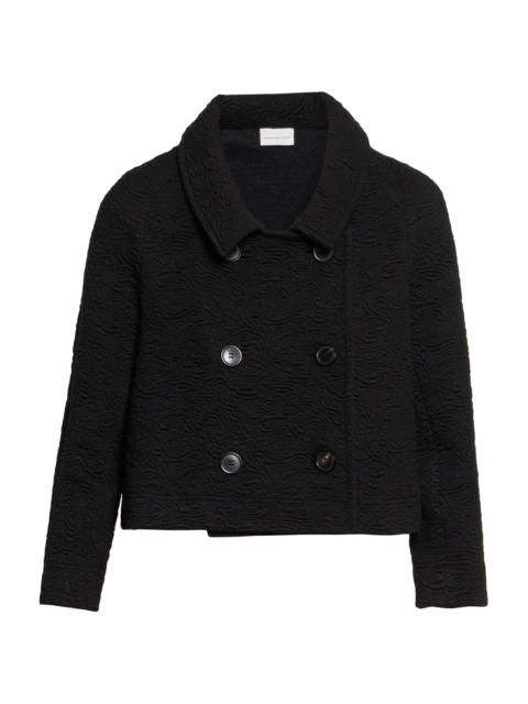 Dries Van Noten Women's Huvia Matelassé A-line Crop Jacket - Black
