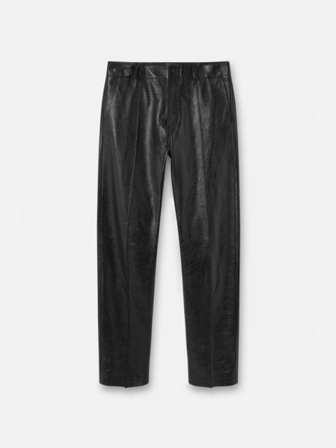 VERSACE Leather Trousers