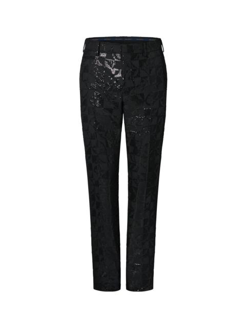 Louis Vuitton Embroidered Evening Cigaret Pants