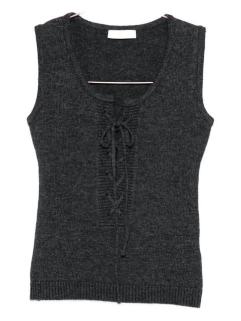 LOW CLASSIC lace-up top