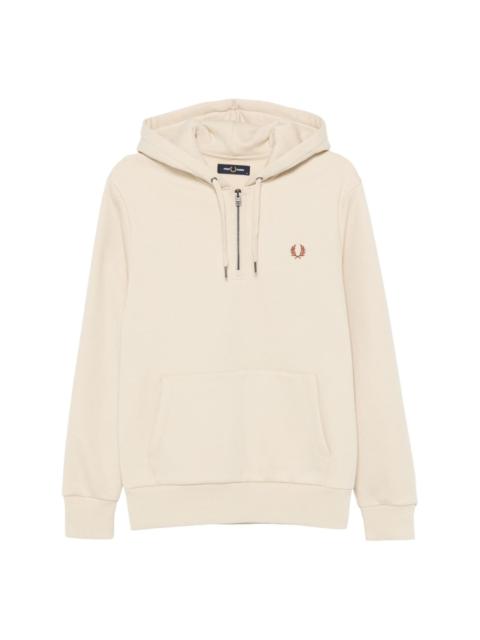 logo-embroidered hoodie