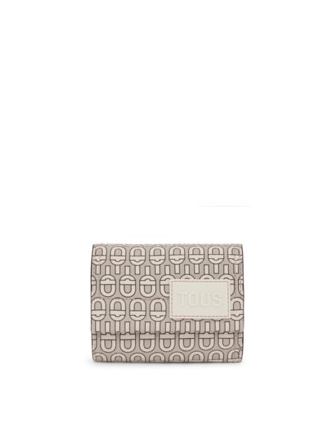 TOUS Beige Flap Card wallet TOUS MANIFESTO Essence