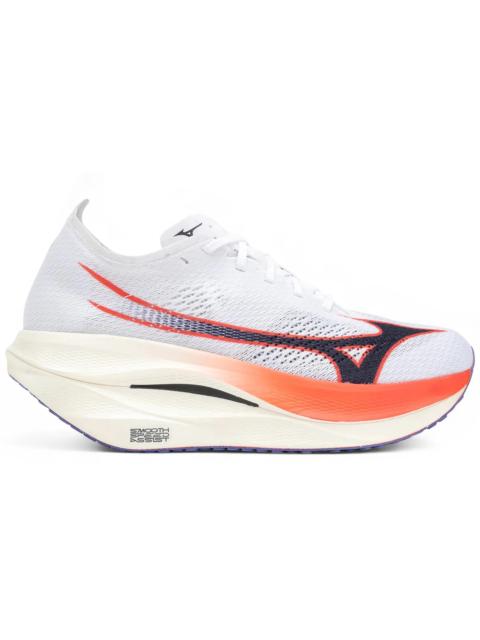 Mizuno Mizuno Wave Rebellion Pro 3 White Baritone Blue Fiery Cora