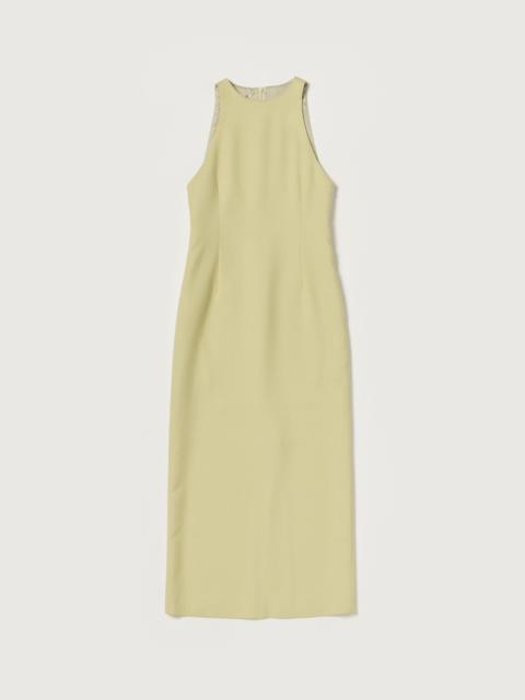AURALEE TENSE WOOL DOUBLE CLOTH SLEEVELESS DRESS