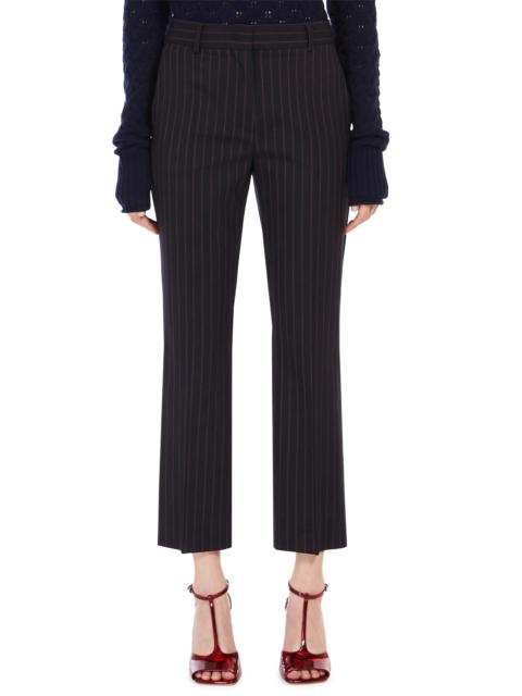 Sportmax Renna Pinstripe Crop Flare Trousers