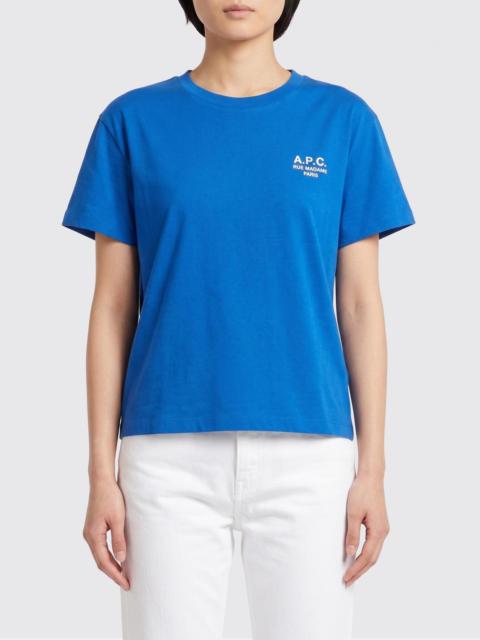 A.P.C. A. P.C. T-Shirt Woman color Blue